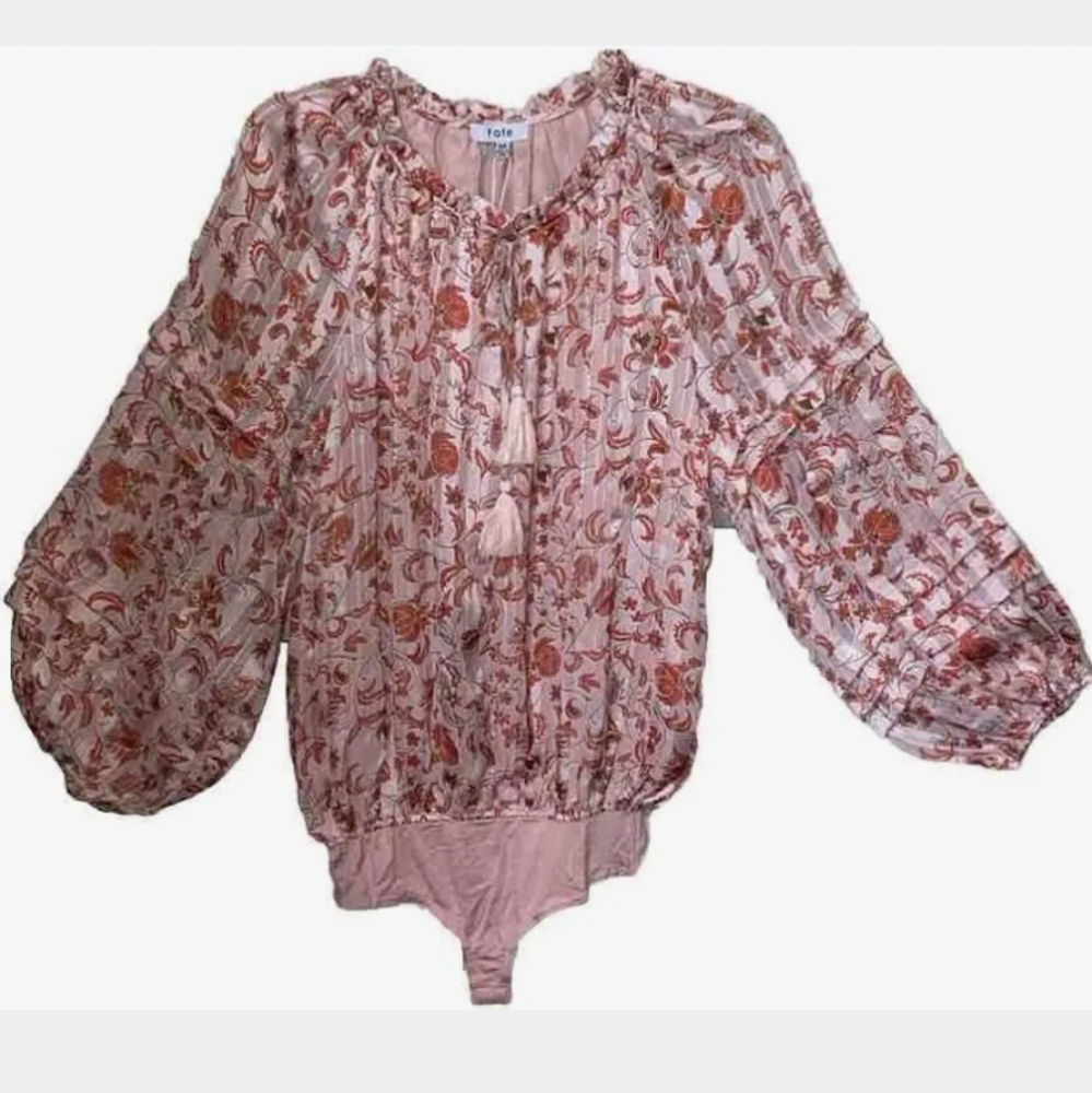 Fate Pink Floral Bodysuit